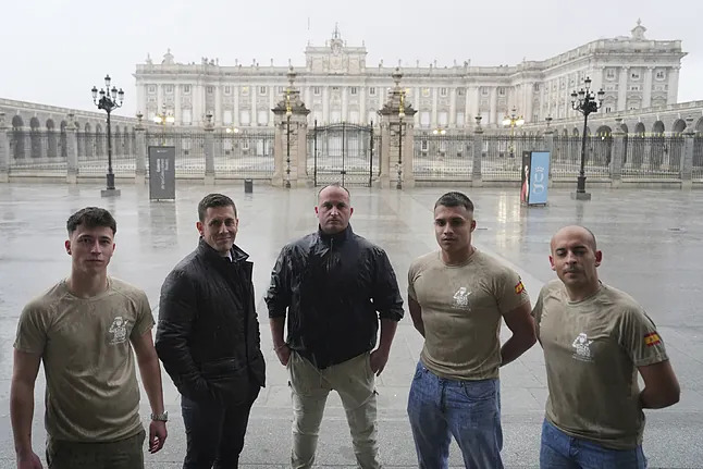 Academia de Combate en el Palacio Real de Madrid